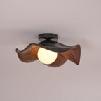 Lanoe Ceiling Light Wood Black&White