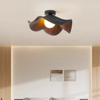 Lanoe Ceiling Light Wood Black&White