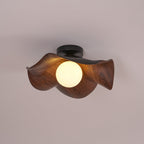 Lanoe Ceiling Light Wood Black&White
