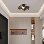 Lanoe Ceiling Light Wood Black&White