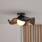 Lanoe Ceiling Light Wood Black&White