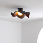 Lanoe Ceiling Light Wood Black&White