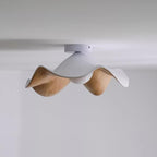 Lanoe Ceiling Light Wood Black&White