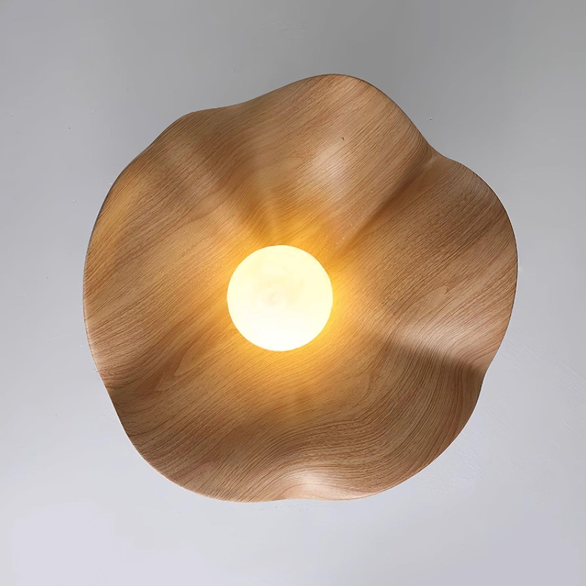 Lanoe Ceiling Light Wood Black&White
