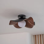 Lanoe Ceiling Light Wood Black&White
