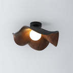 Lanoe Ceiling Light Wood Black&White
