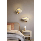Cement Hollow Wall Lamp Minimalist Handcrafted LED Bedroom Living Room Bathroom — 3 Sizes Grey Black