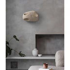 Cement Hollow Wall Lamp Minimalist Handcrafted LED Bedroom Living Room Bathroom — 3 Sizes Grey Black