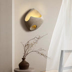 Cement Hollow Wall Lamp Minimalist Handcrafted LED Bedroom Living Room Bathroom — 3 Sizes Grey Black