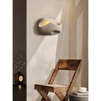 Cement Hollow Wall Lamp Minimalist Handcrafted LED Bedroom Living Room Bathroom — 3 Sizes Grey Black