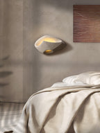 Cement Hollow Wall Lamp Minimalist Handcrafted LED Bedroom Living Room Bathroom — 3 Sizes Grey Black