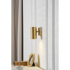 Champeaux Plaster Wall Sconce Handcrafted LED Warm White Bedroom Living Room Hallway — 2 Sizes