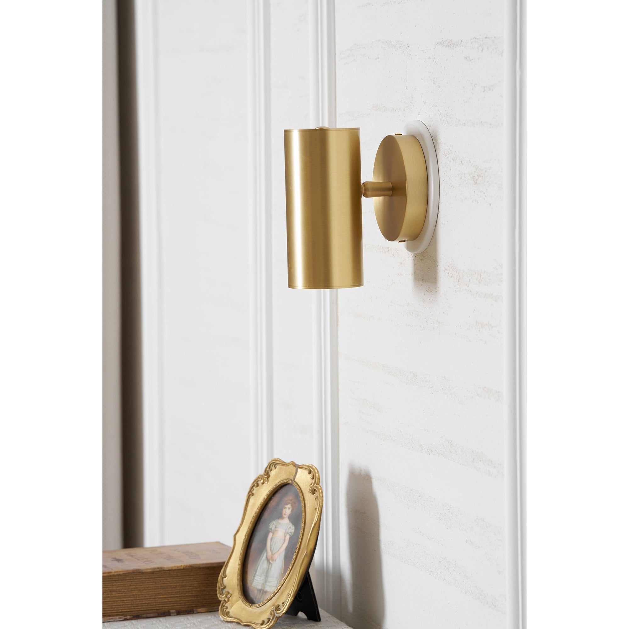 Champeaux Plaster Wall Sconce Handcrafted LED Warm White Bedroom Living Room Hallway — 2 Sizes