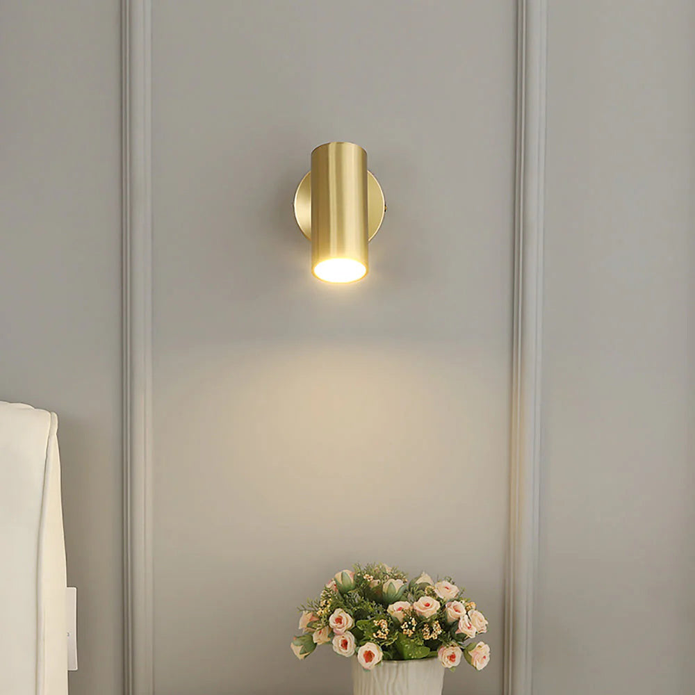 Champeaux Plaster Wall Sconce Handcrafted LED Warm White Bedroom Living Room Hallway — 2 Sizes