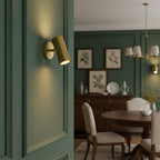 Champeaux Plaster Wall Sconce Handcrafted LED Warm White Bedroom Living Room Hallway — 2 Sizes
