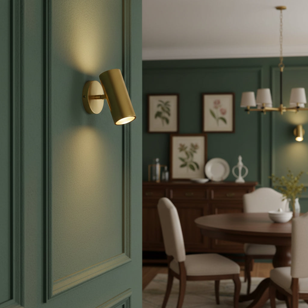 Champeaux Plaster Wall Sconce Handcrafted LED Warm White Bedroom Living Room Hallway — 2 Sizes