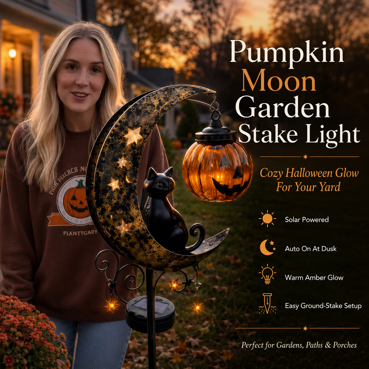 Solar Halloween Garden Light