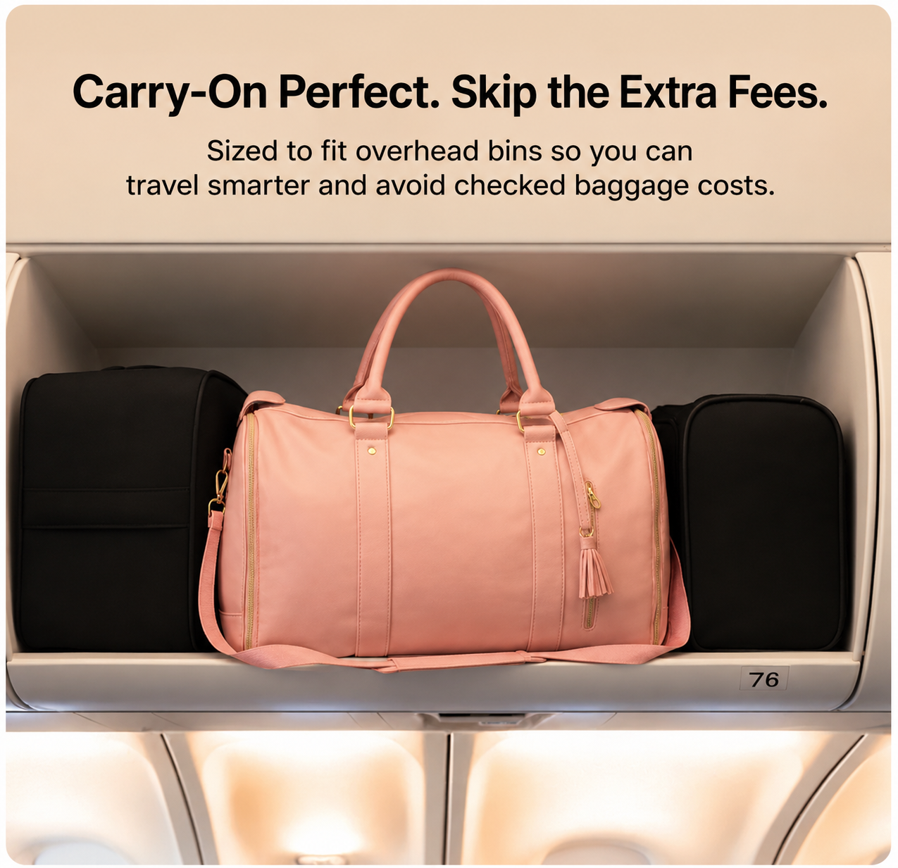 Amazirhub Foldable Garment Travel Bag with Wheels