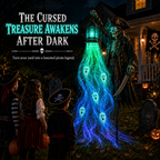 Solar Halloween Outdoor Decoration, Glowing Soul Light Yard Stake, 6 Characters
