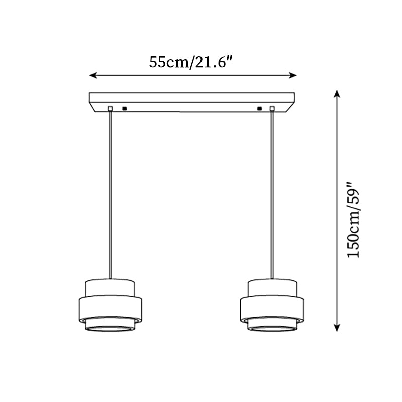Perra Pendant Light Travertine