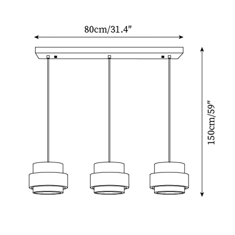 Perra Pendant Light Travertine