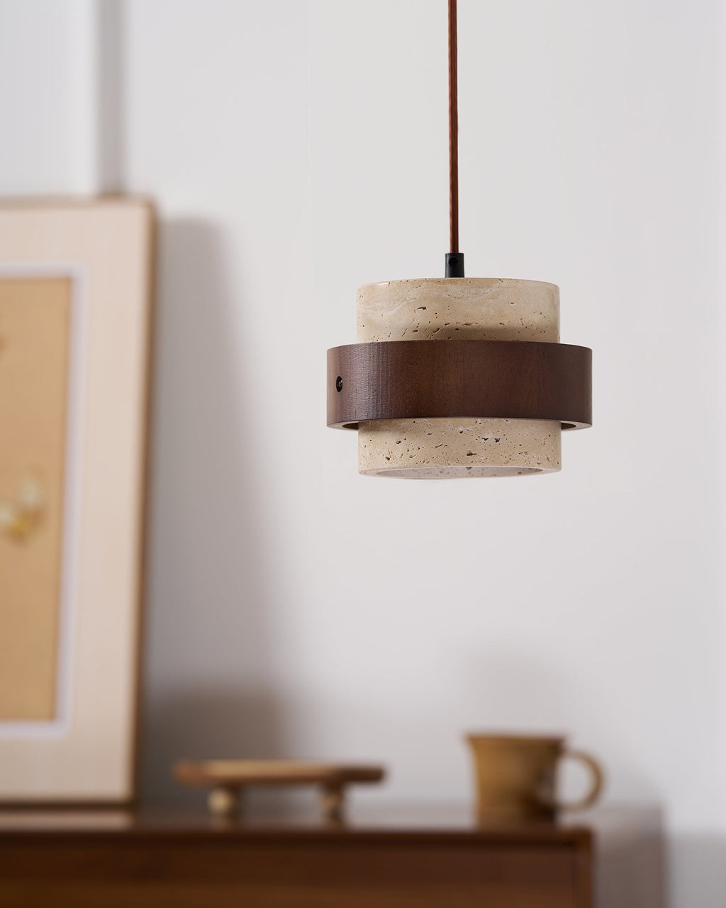 Perra Pendant Light Travertine