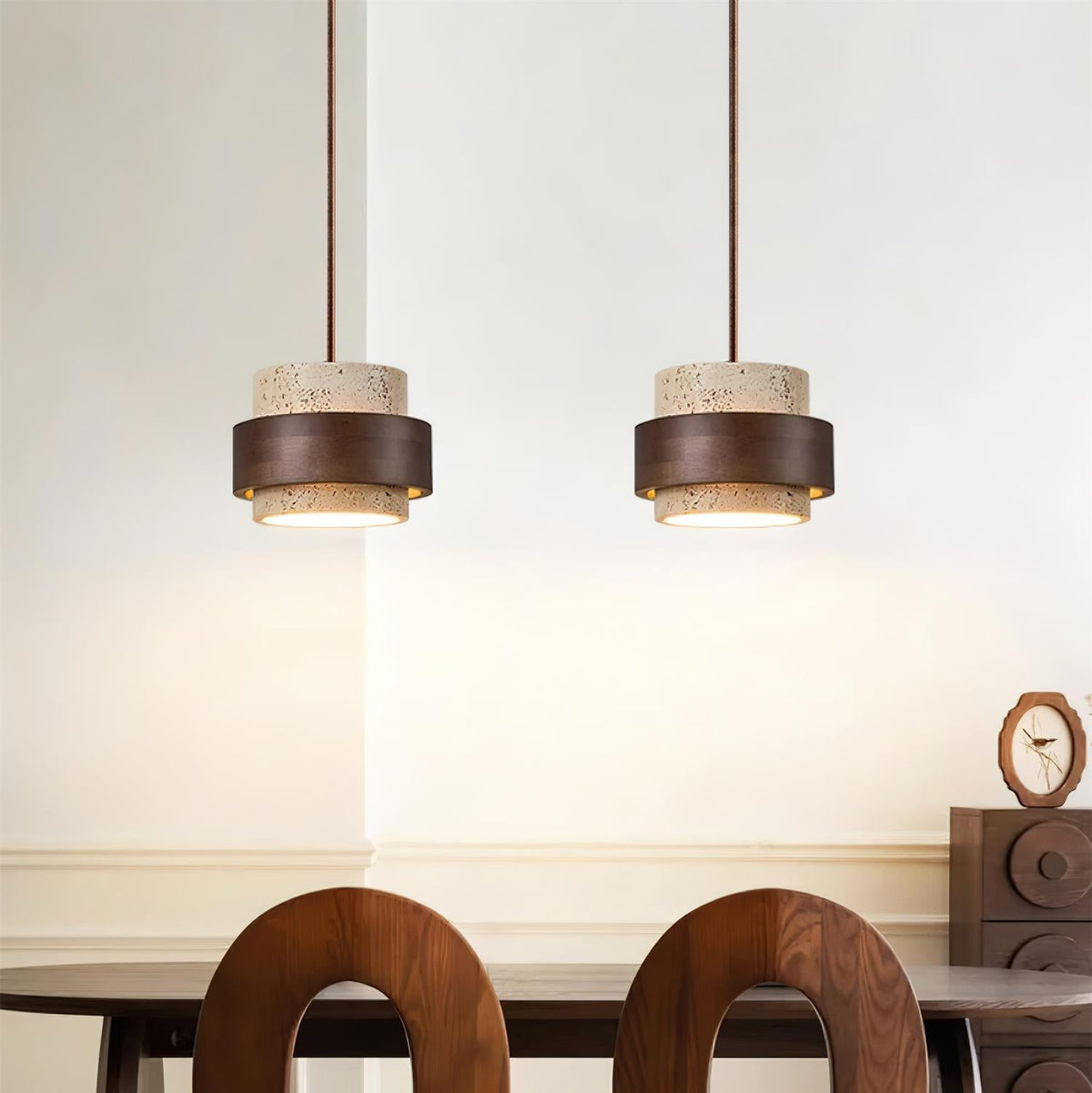 Ritta Pendant Light Travertine