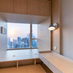 Fivra Modern Dual-Shade Wall Lamp