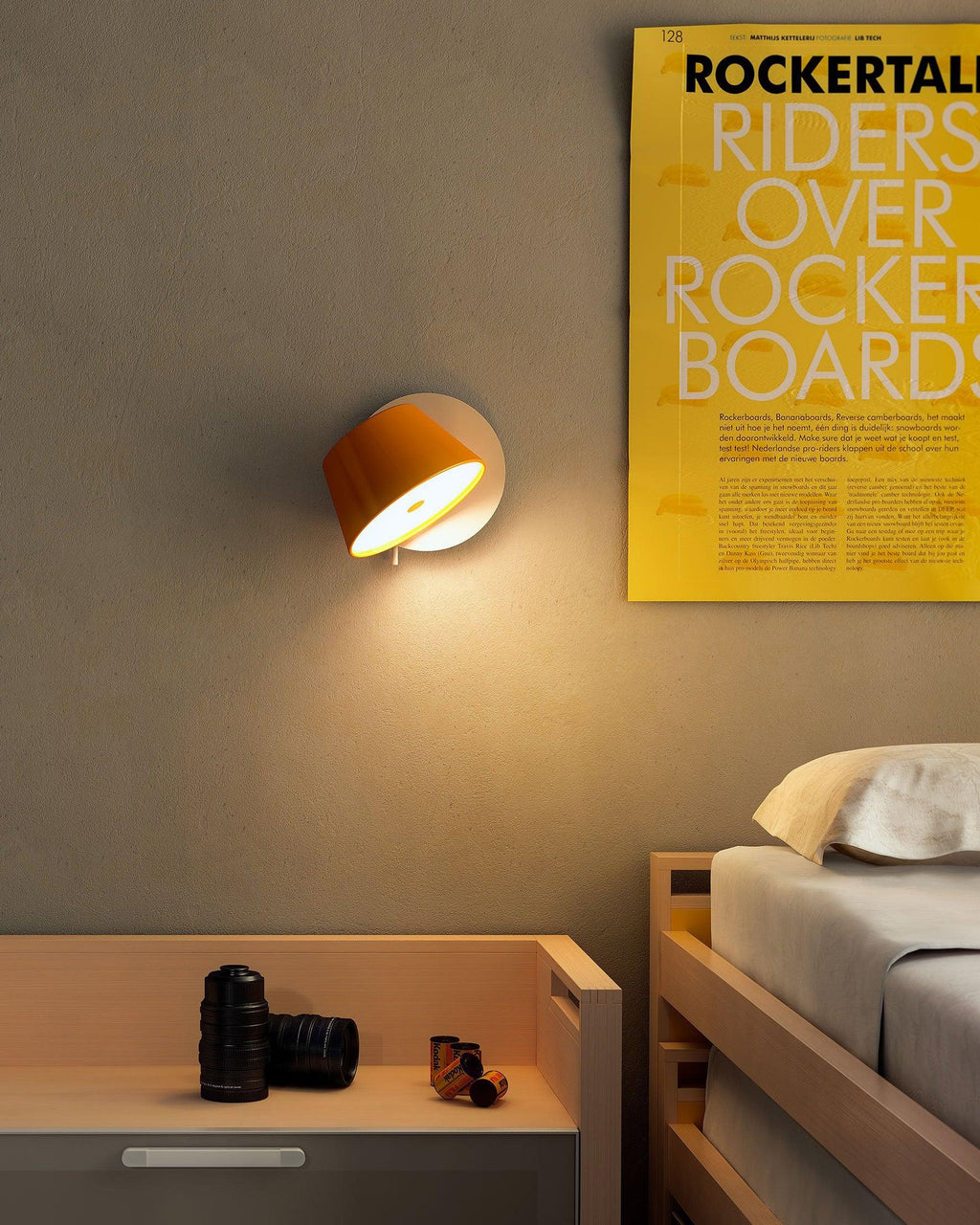 Fivra Modern Dual-Shade Wall Lamp
