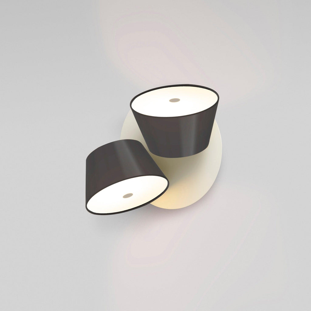 Fivra Modern Dual-Shade Wall Lamp