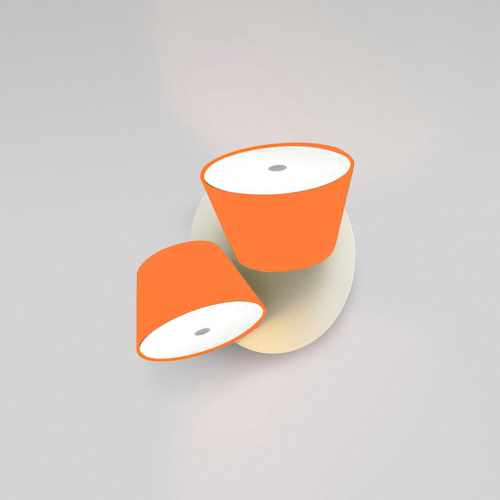 Fivra Modern Dual-Shade Wall Lamp