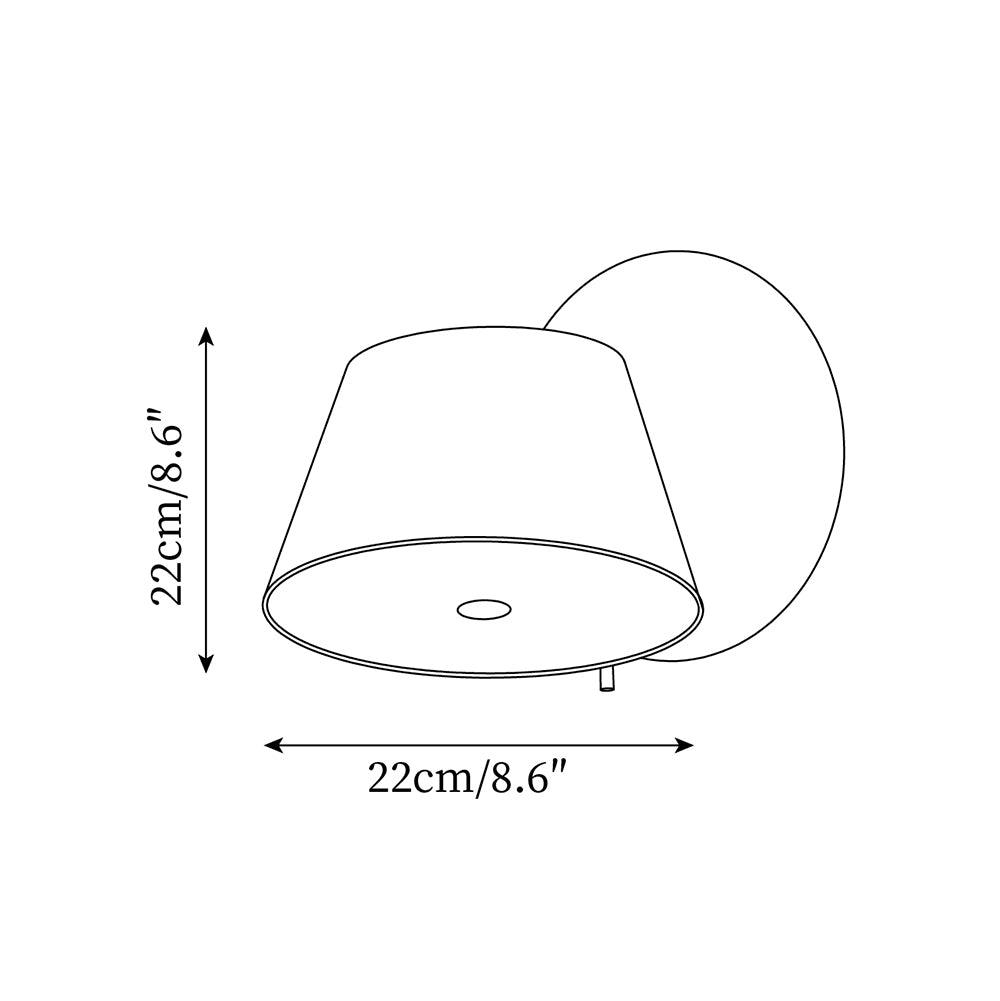 Fivra Modern Dual-Shade Wall Lamp