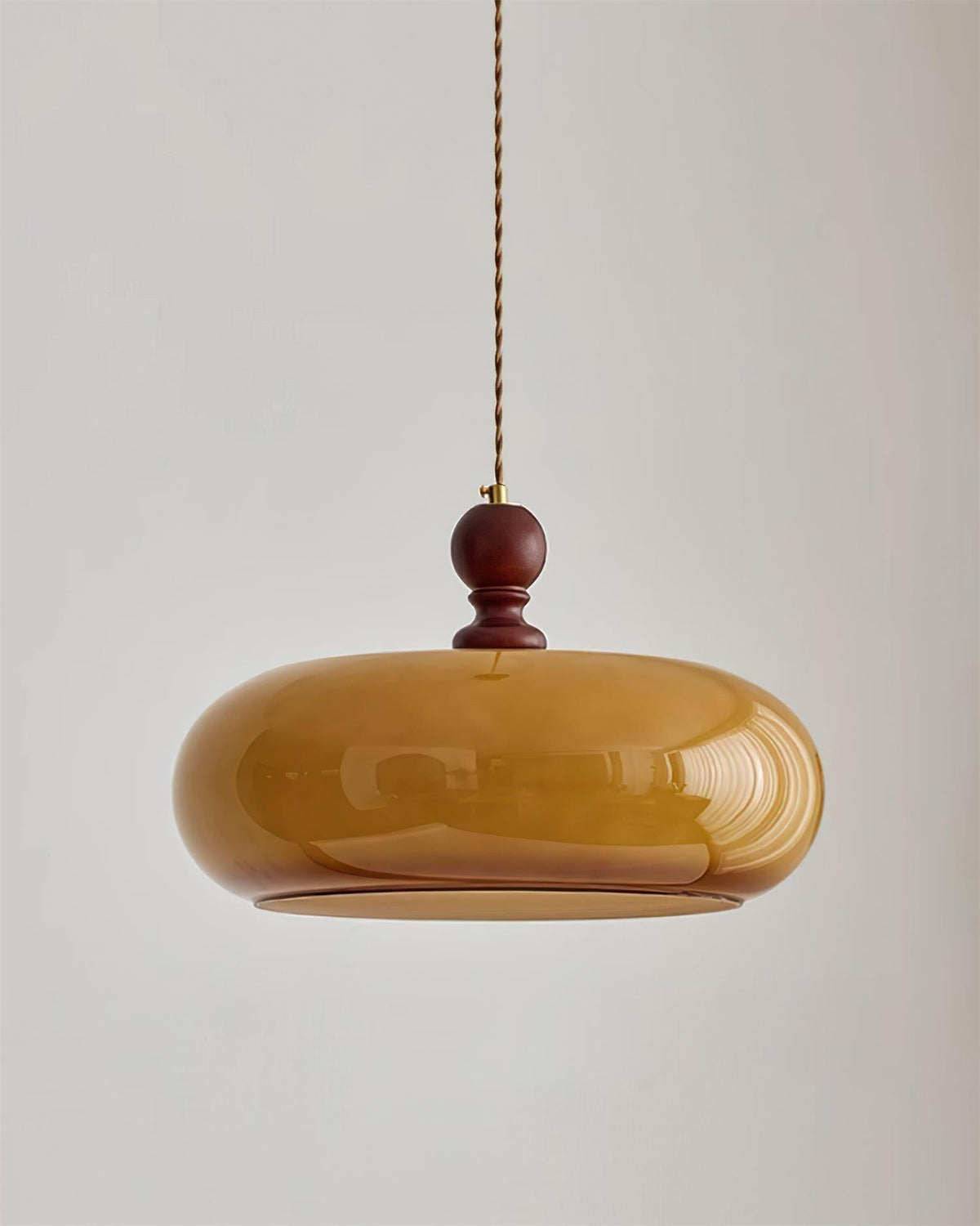 Eldom Amber Glass Shade Pendant Light