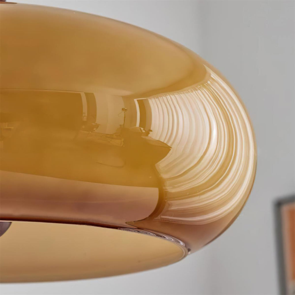 Eldom Amber Glass Shade Pendant Light