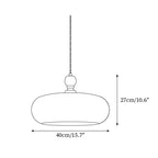 Eldom Amber Glass Shade Pendant Light