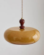 Eldom Amber Glass Shade Pendant Light