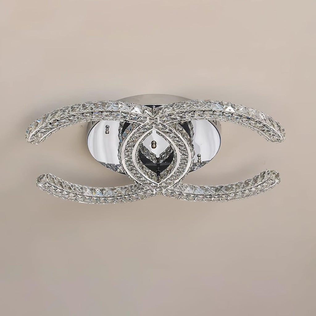 Kristy Crystal Ceiling Light  Double C