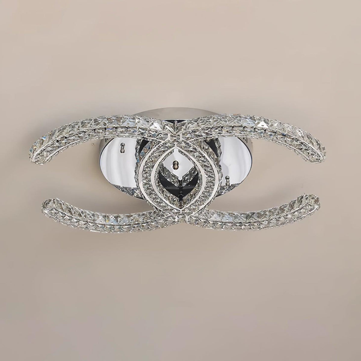 Kristy Crystal Ceiling Light  Double C