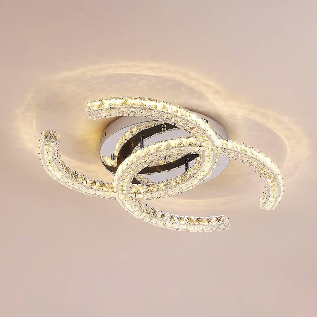 Kristy Crystal Ceiling Light  Double C