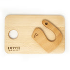 Kids Wooden Knife & Cutting Board | Safe Knife For Children | Wooden Cutter For Children ( Knife + Cutting Board)