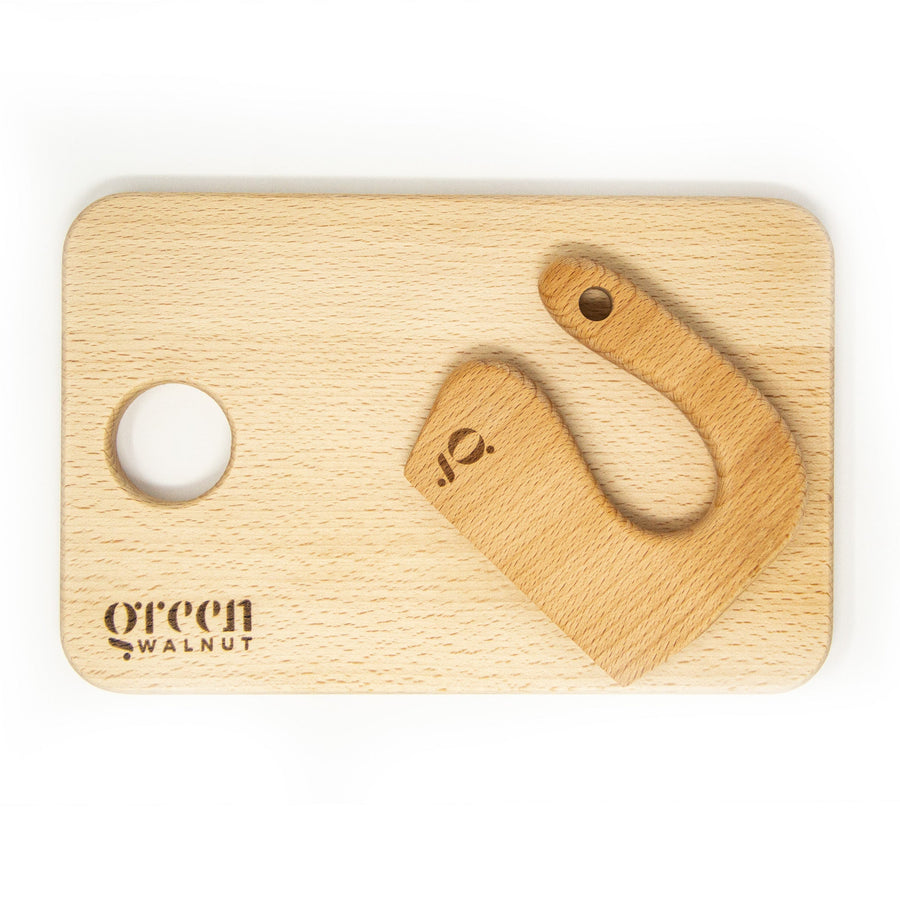 Kids Wooden Knife & Cutting Board | Safe Knife For Children | Wooden Cutter For Children ( Knife + Cutting Board)