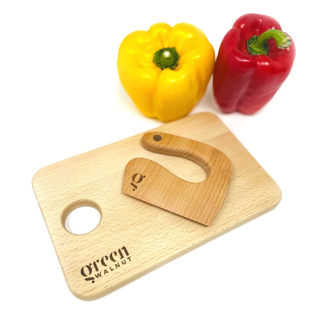 Kids Wooden Knife & Cutting Board | Safe Knife For Children | Wooden Cutter For Children ( Knife + Cutting Board)