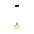 Alabaster  Pendant Lgiht Dual Cylindrical