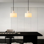 Alabaster  Pendant Lgiht Dual Cylindrical