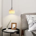 Alabaster  Pendant Lgiht Dual Cylindrical