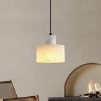 Alabaster  Pendant Lgiht Dual Cylindrical