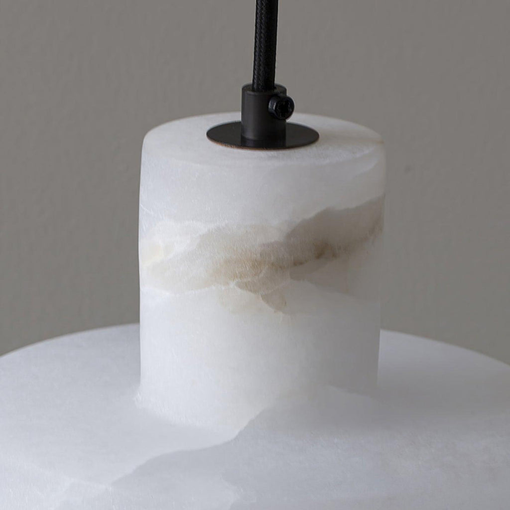 Alabaster  Pendant Lgiht Dual Cylindrical