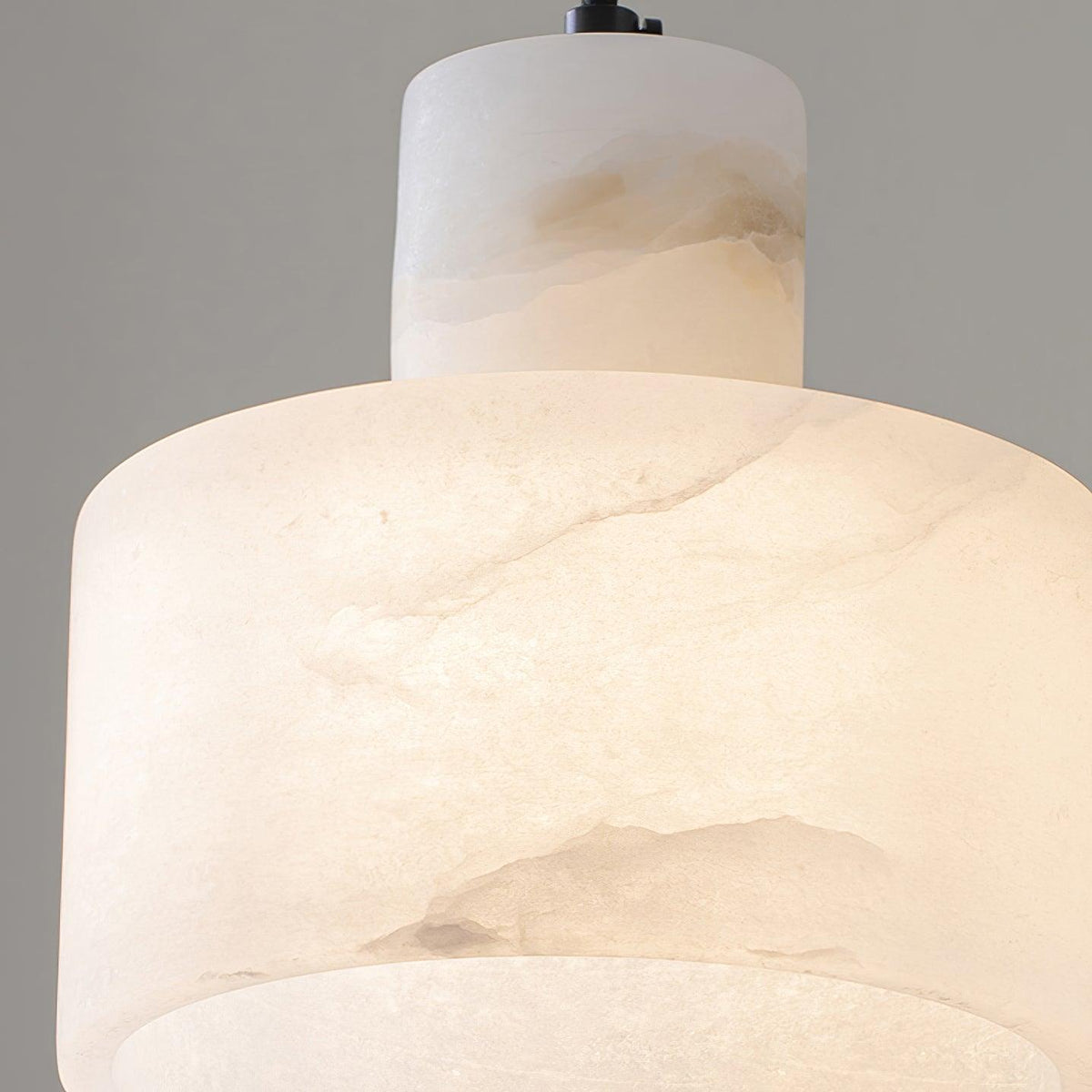 Alabaster  Pendant Lgiht Dual Cylindrical