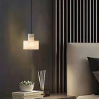 Alabaster  Pendant Lgiht Dual Cylindrical