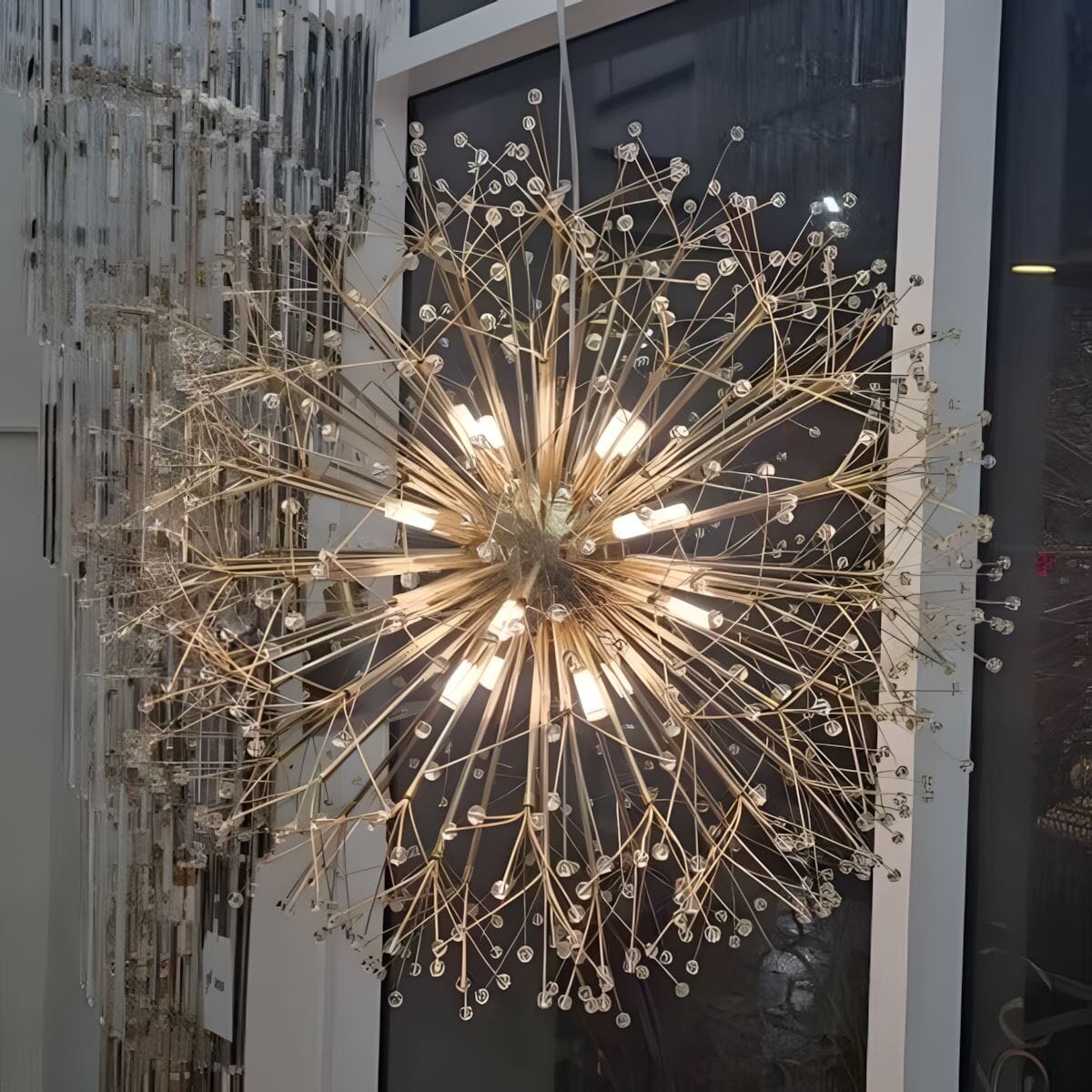 DANDELION Crystal Bloom Chandelier Dimmable Dining Room Bedroom — Gold Silver 15 to 23 Inch